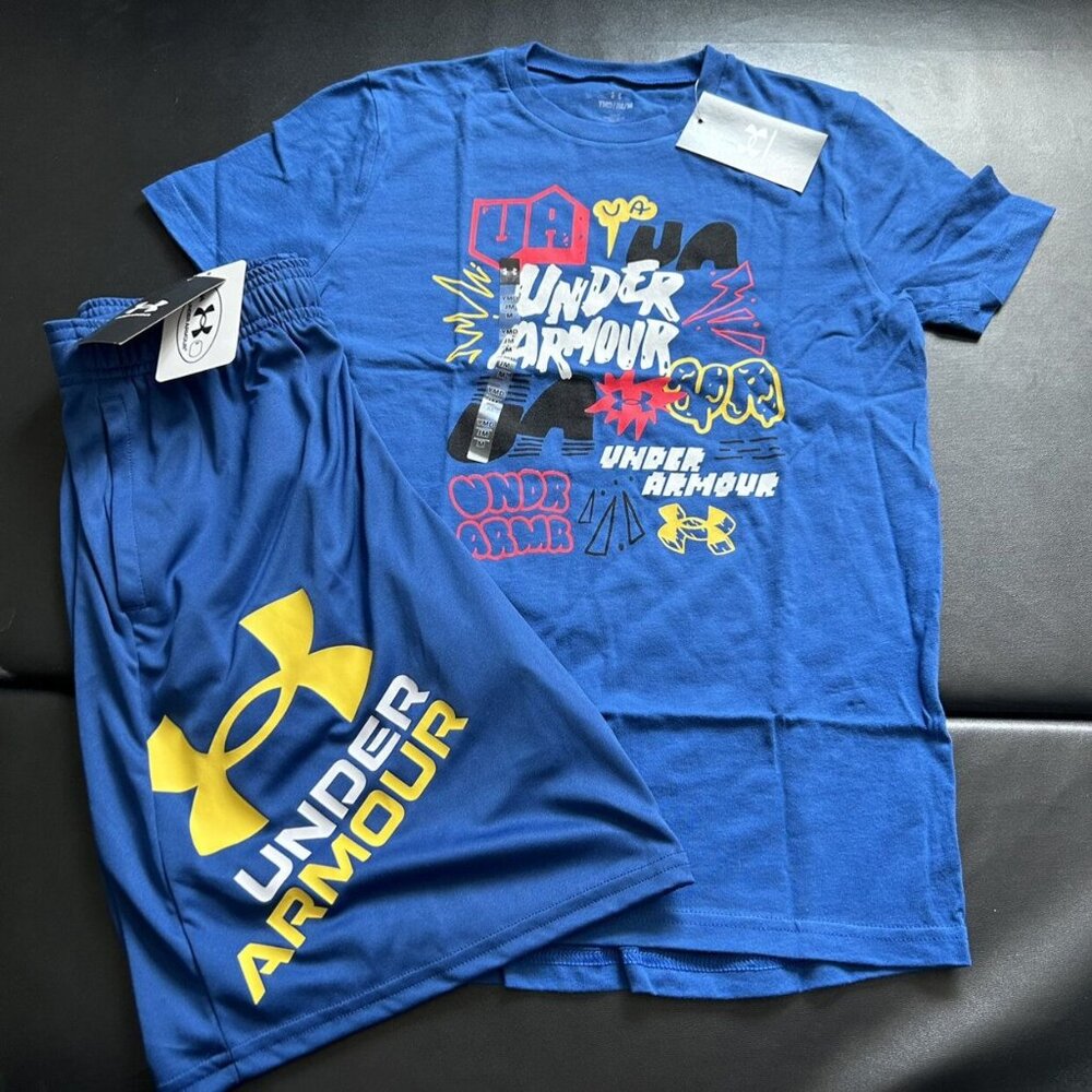 NWT Under Armour Athletic Set Boys Youth Size Medium